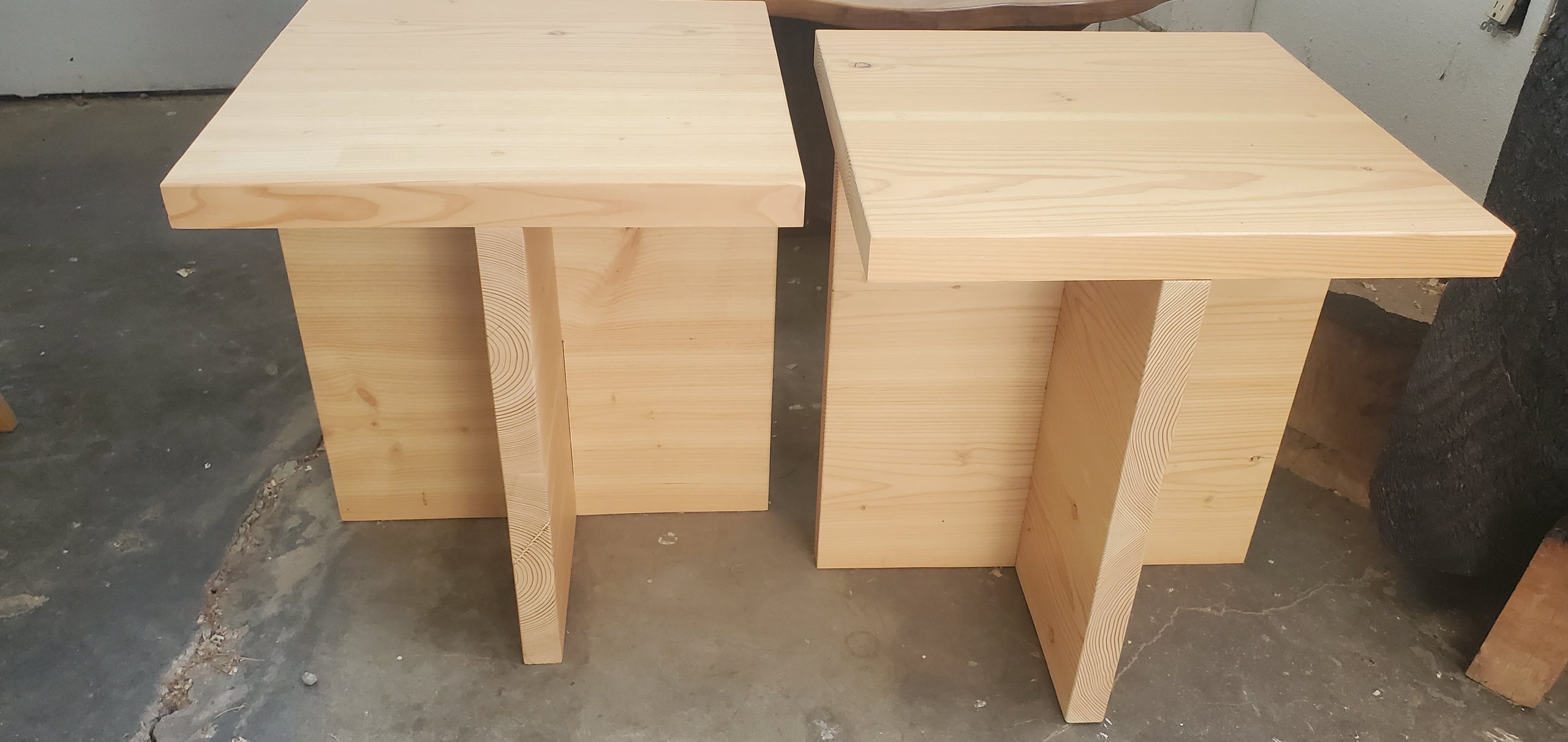 Donald Judd Inspired Side Tables | SantaPaulaCraftsman